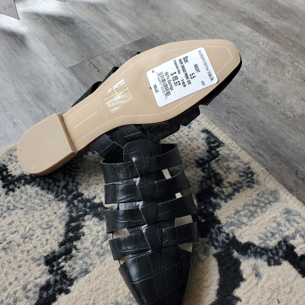 Dolce VitaHarvy Croc-Embossed Loafer Mules - Picture 4 of 4